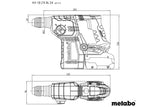 Metabo Kh 18 Ltx Bl 24, Sds Plus, Negro, Bürstenloser Motor, 2,4 Cm, 1280 Rpm, 2,2 J