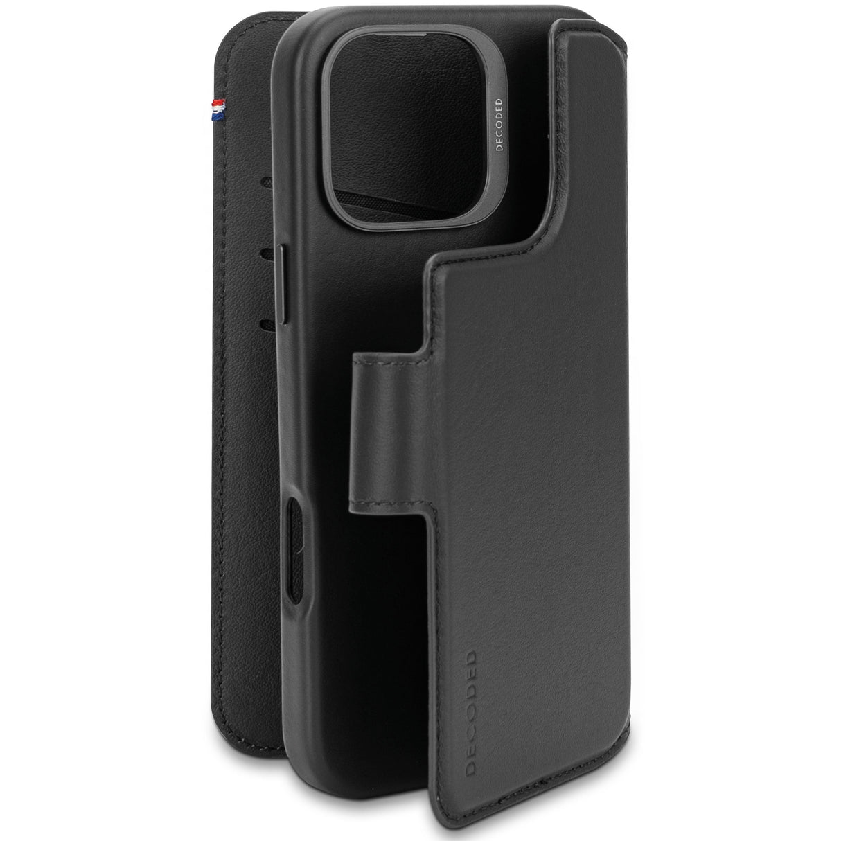 Decoded Leather Detachable Wallet Iphone 16 Pro Max Black