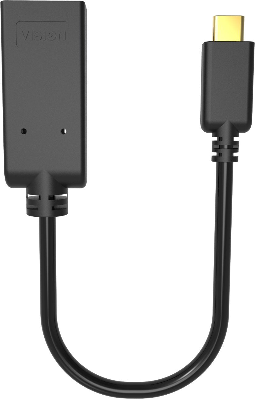 Vision Tc-Usbchdmi/Bl Adaptador De Cable De Vídeo Usb Tipo C Hdmi Tipo A [Estándar] Negro