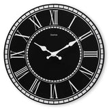 Hama Rab Reloj De Pared Analogico - Cuarzo - Silencioso - Mdf - Funciona Con 1 Pila Aa - 30x2cm - Negro