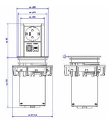 Bachmann 928.005, Regleta Aluminio/Negro