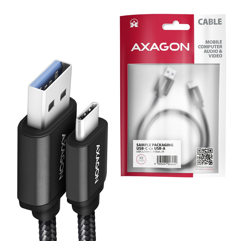 EAN 8595247906250 - Axagon BUCM3-AM10AB cable USB USB 3.2 Gen 1 (3.1 Gen 1) 1 m USB C USB A Negro imagen 6