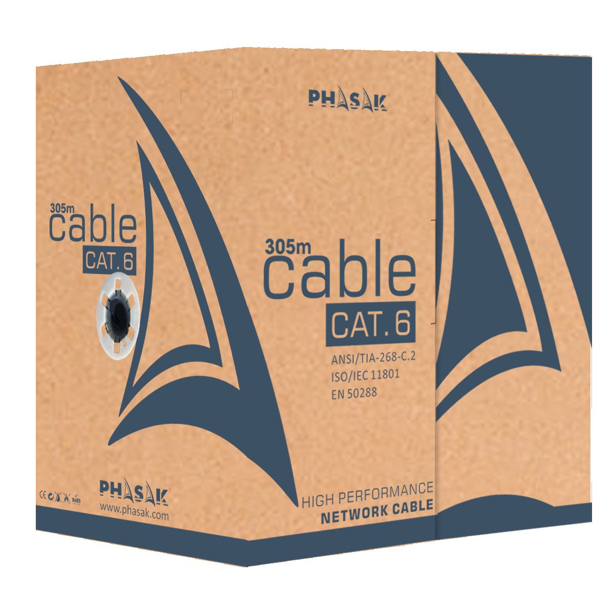 EAN 5605922028641 - Phasak PHR 6312 cable de red Gris Cat6 F/FTP (FFTP) imagen 6