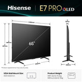 EAN 6942351416663 - Hisense 65E77Q PRO 165,1 cm (65") 4K Ultra HD Smart TV Wifi Negro imagen 2