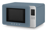 Microondas Smeg Con Grill Moc01sbmeu, 4 Fkt, 1900w, Azul Tormenta Mate