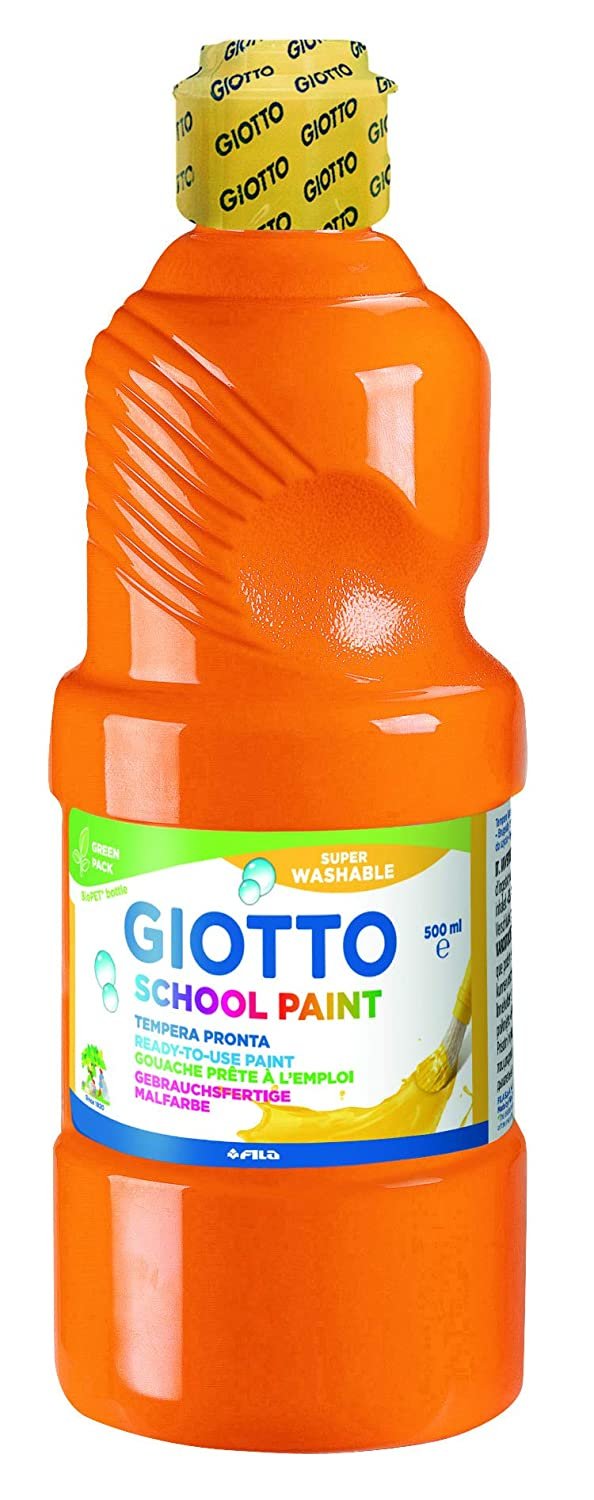 Giotto Témpera Escolar Lavable Naranja Botella 500 Ml