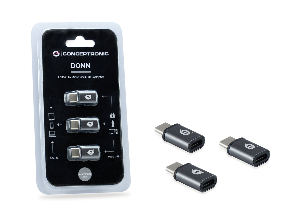 Adaptador Usb-C 3.1 Macho A  Micro Usb Hembra  Otg Pack 3 Uds