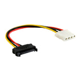 Adaptador De Alimentación Inline Sata De 15 Pines Hembra A 4 Pines Macho De 0,15 M