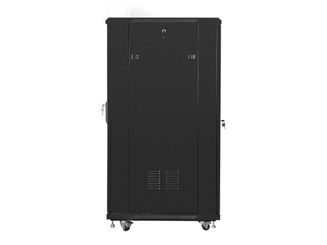 Armario Rack Cabinet Lanberg  Ff01-6827-12b (27u; 19''; 1390 Mm / 600 Mm / 800 Mm; Standing; Full, Glass; 800 Kg; Black Color)