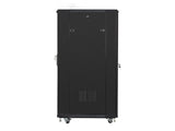 Armario Rack Cabinet Lanberg  Ff01-6827-12b (27u; 19''; 1390 Mm / 600 Mm / 800 Mm; Standing; Full, Glass; 800 Kg; Black Color)