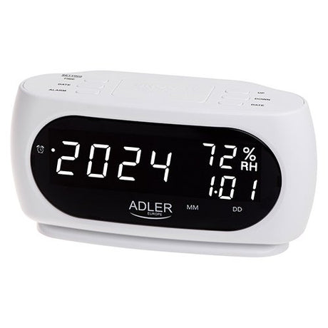 EAN 5905575903150 - Adler AD 1186W despertador Reloj despertador digital Negro, Blanco imagen 2