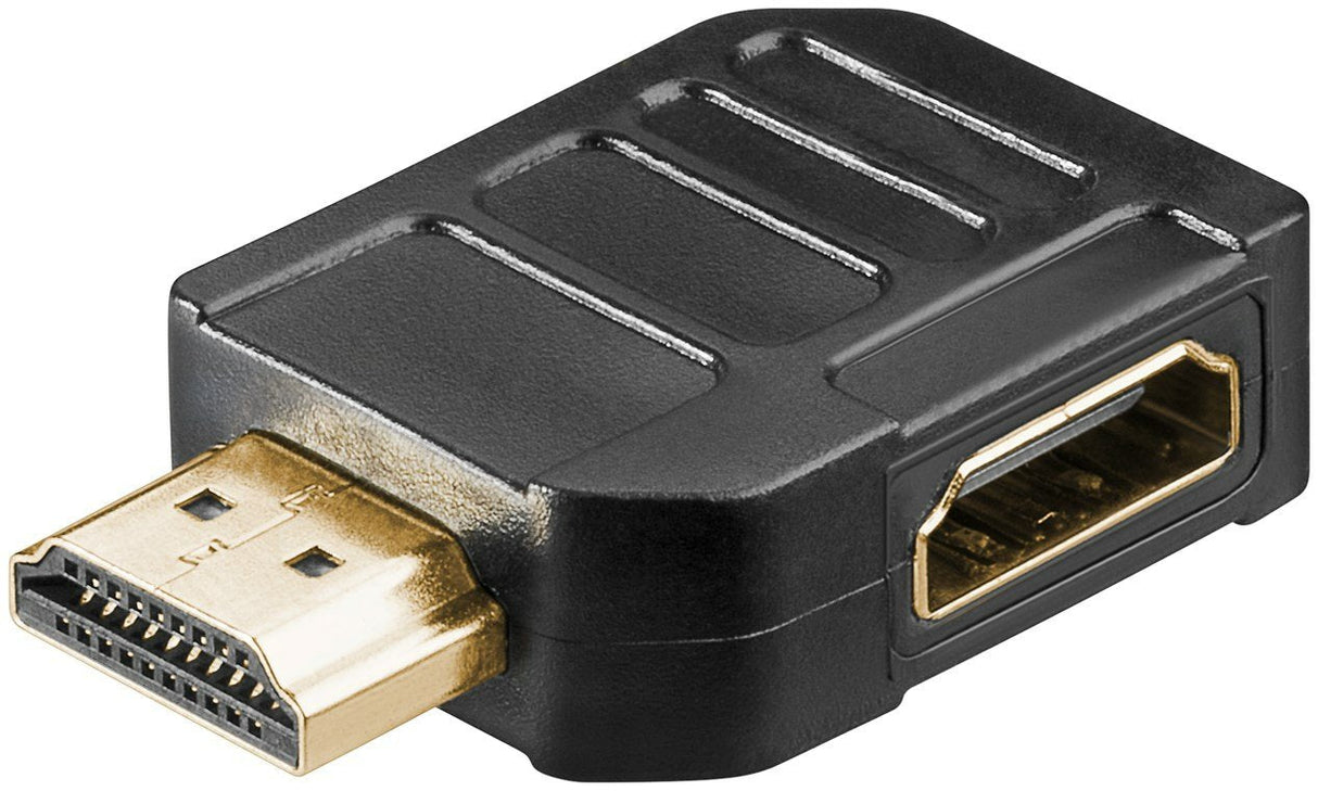 Adaptador Hdmi Hembra A Hdmi Macho Codo 270°  Horizontal, 8k/60hz Goobay Plastico