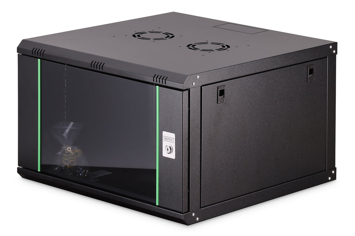 EAN 4016032257790 - Digitus DN-19 07U-6/6-EC-SW armario rack 7U Bastidor de pared Negro imagen 1