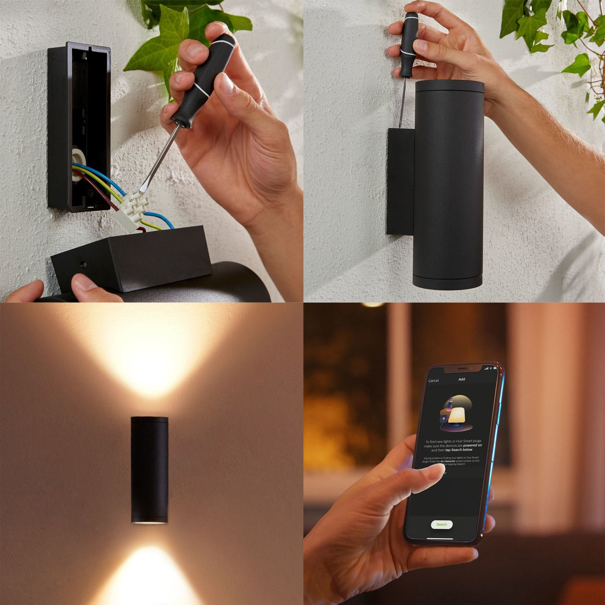 Philips Hue Appear  Kinkiet Czarny 2x
