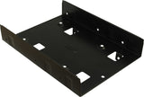 Inter-Tech 88885232 Panel Bahía Disco Duro 2x 2,5" Panel Embellecedor Frontal Negro