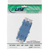 Adaptador De Fibra Óptica Inline Duplex Lc/Lc Sm Funda De Cerámica Azul