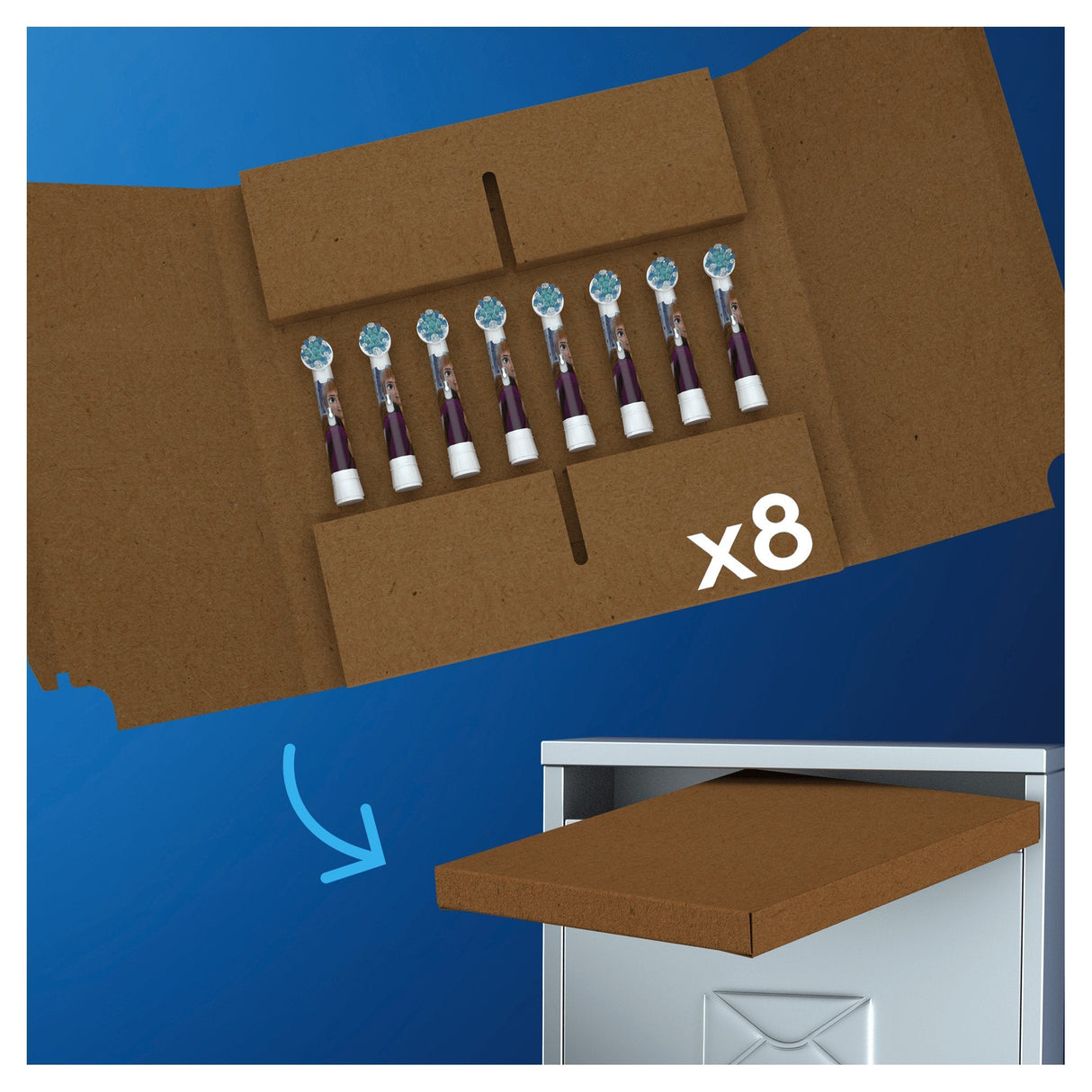 Cabezales De Cepillo Braun Kids Frozen 8pcs