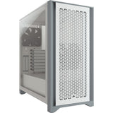 Caja Pc Corsair 4000d Airflow Midi Tower Blanco Corsair Crystal 4000d Airflow Mid-Tower Cristal Templado Blanca Cc-9011201-Ww