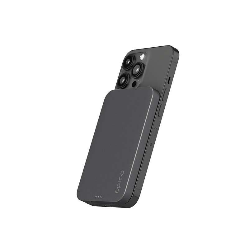 Epico 9915111900070 Batería Externa 5000 Mah Cargador Inalámbrico Gris