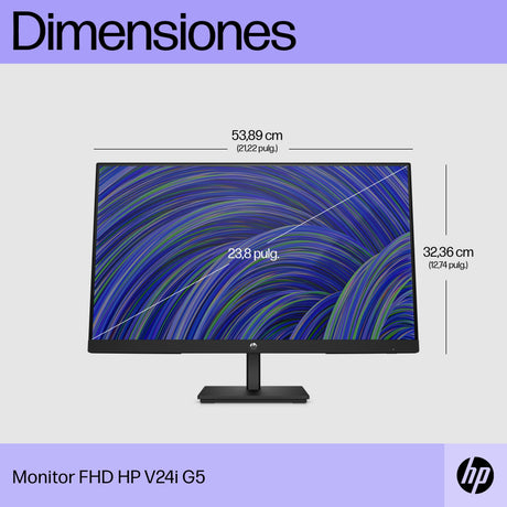 EAN 5715063139813 - HP V24i G5 FHD Monitor pantalla para PC 60,5 cm (23.8") 1920 x 1080 Pixeles Full HD LCD Negro imagen 6