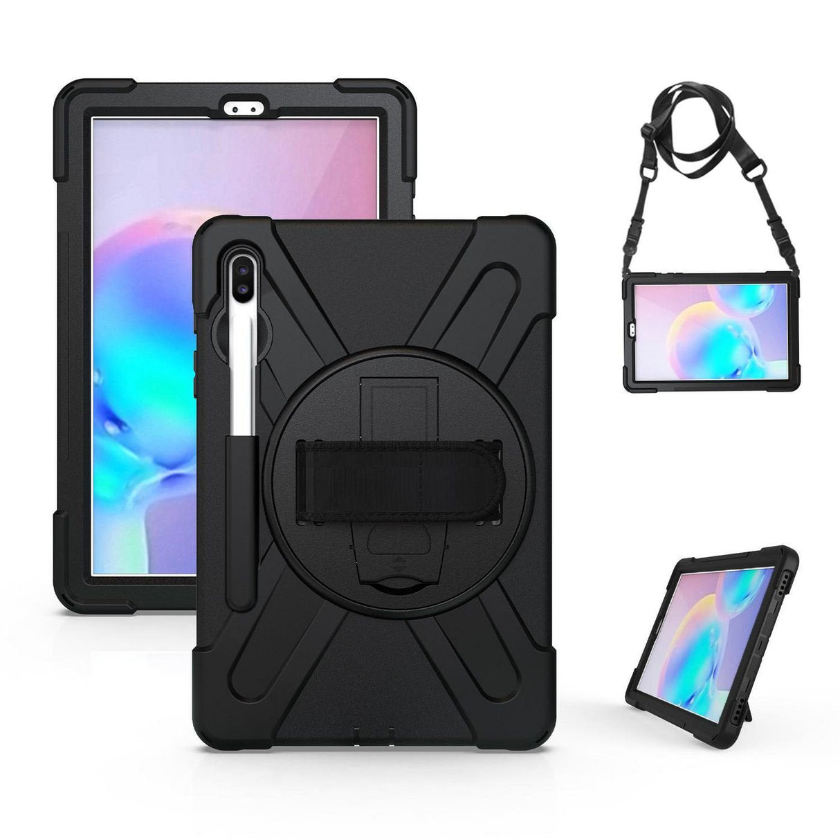 Estuff Samsung Galaxy Tab S6/S6 5g 26,7 Cm [10.5] Funda Negro