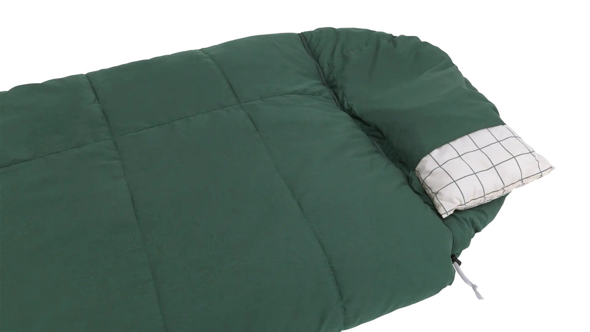 Saco De Dormir Outwell Camper Prime, Cremallera Izquierda, Verde.