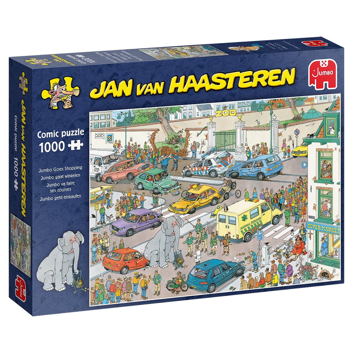 Jumbo Jan Van Haasteren Jumbo Geht Einkaufen 1000 Teile Puzzle (20028)