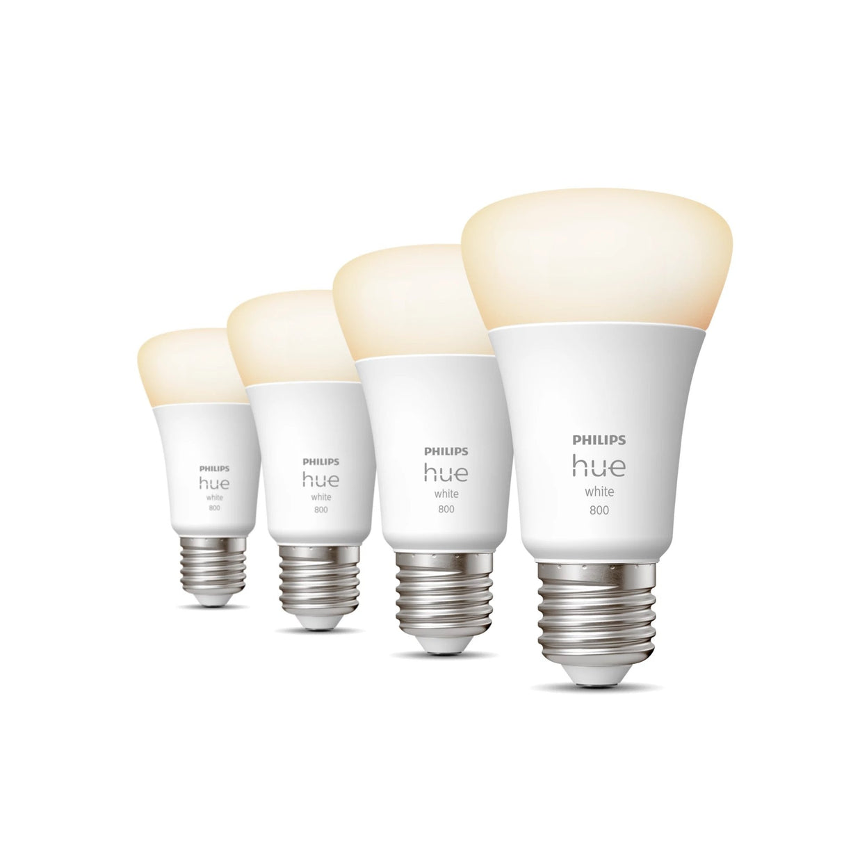 Bombilla Led Philips Hue White 9w 800 E27 4ks
