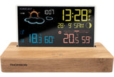 Thomson Ct610 Estacion Meteorologica Reloj Despertador - Madera/Negro