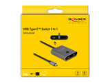 Delock 11500 Usb 10 Gbps Usb Type-C Switch 2 A 1 Bidireccional 8k
