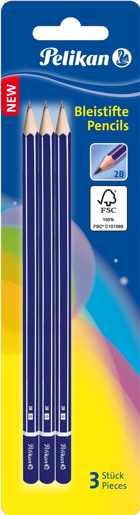 Pelikan Bleimifte Gp2b 3 B Härtegrad 2b 3er Blimer