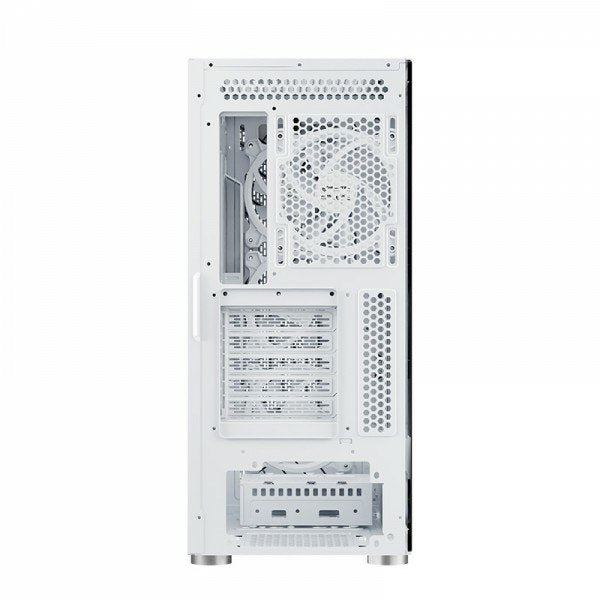 Nfortec Caja Gaming Cristal Templado Nervia White. Usb 3.0 A-Rgb. Blanco