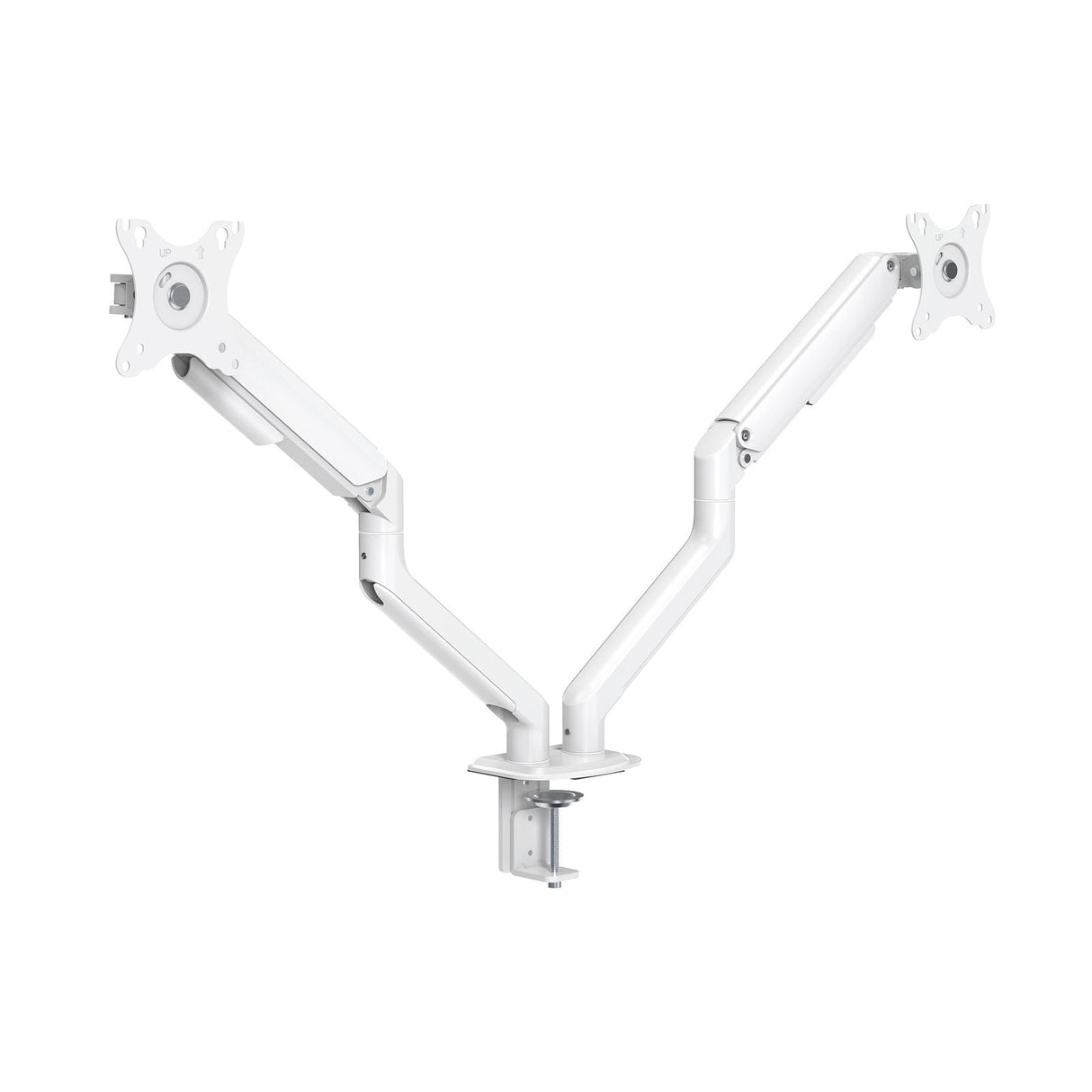 Tooq Soporte Mesa Pant Giratorio Inclinacion 2 Brazos 17-32" - Blanco