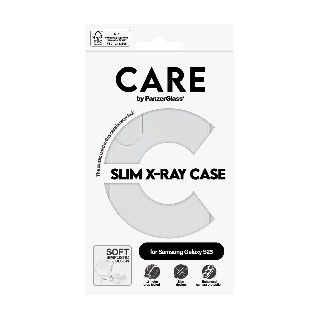 EAN 5715685016455 - PanzerGlass CARE™ by ® X-Ray Case Samsung Galaxy S25 funda para teléfono móvil Transparente imagen 3