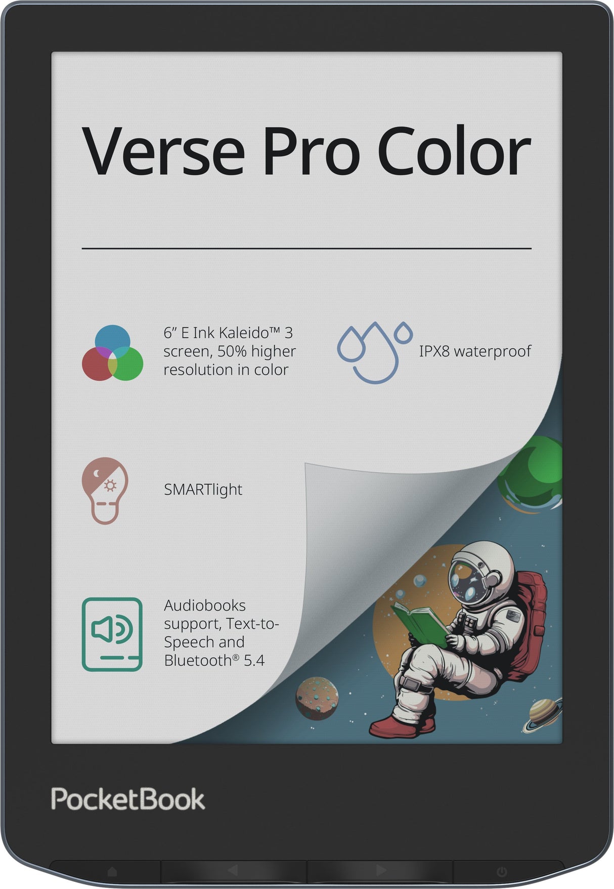 EAN 7640152097270 - PocketBook Verse Pro Color lectore de e-book Pantalla táctil 16 GB Wifi Negro, Azul imagen 5