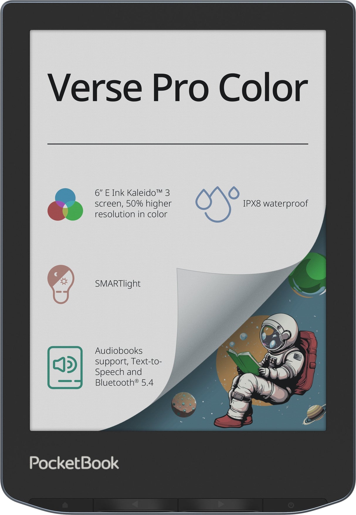 Libro Electronico Ebook Pocketbook Verse Pro Color Ereader 6" 16 Gb Stormy Sea