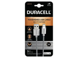 Duracell Duracell 1m Usb-A To Lightning Braided Para Apple Iphone/Ipad Lightning - White Usb7012w