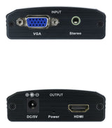 Conversor Svga/H+Audio/H A Hdmi/H Con Alim. Negro