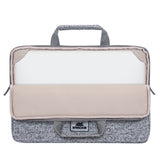 Rivacase 7913 Funda Para Portátil 13.3 Gris Claro Con Asas