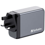 Cargador Gan De Pared Universal Verbatim Gnc-240 3xusb Tipo-C 1xusb 240w