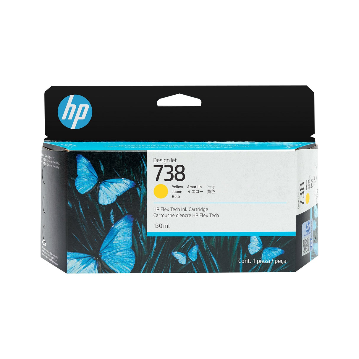 Tinta  Hp 498n7a Amarillo Original - 738