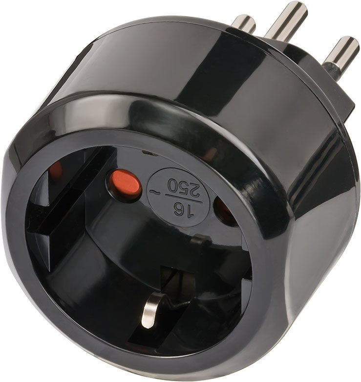 Brennenstuhl 1508642 Adaptador De Enchufe Eléctrico Tipo J (Ch) Negro