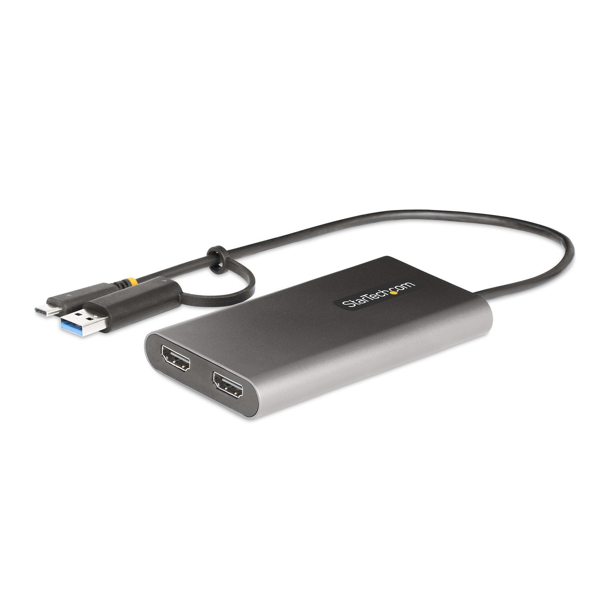 Startech Adaptador Usb-C A Hdmi Doble - Usb Tipo C A 2 Monitores Hdmi - 4k 60hz Pd De 100w 30cm