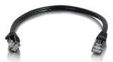 C2g Cat5e Booted Unshielded (Utp) Network Patch Cable Cable De Interconexión Rj-45 (M) A Rj-45 (M) 2 M Utp Cat 5e Moldeado Sin Enganches Trenzado Negro