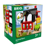 Brio World Tierscheune Mit Heuwaggon, Spielgebäude 63601200