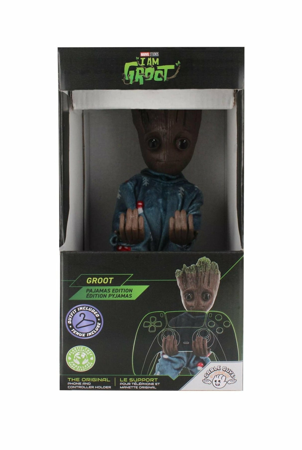 Cable Guy Soporte Sujeción Figura Groot En Pijama - Guardianes De La Galaxia Marvel 20 Cm