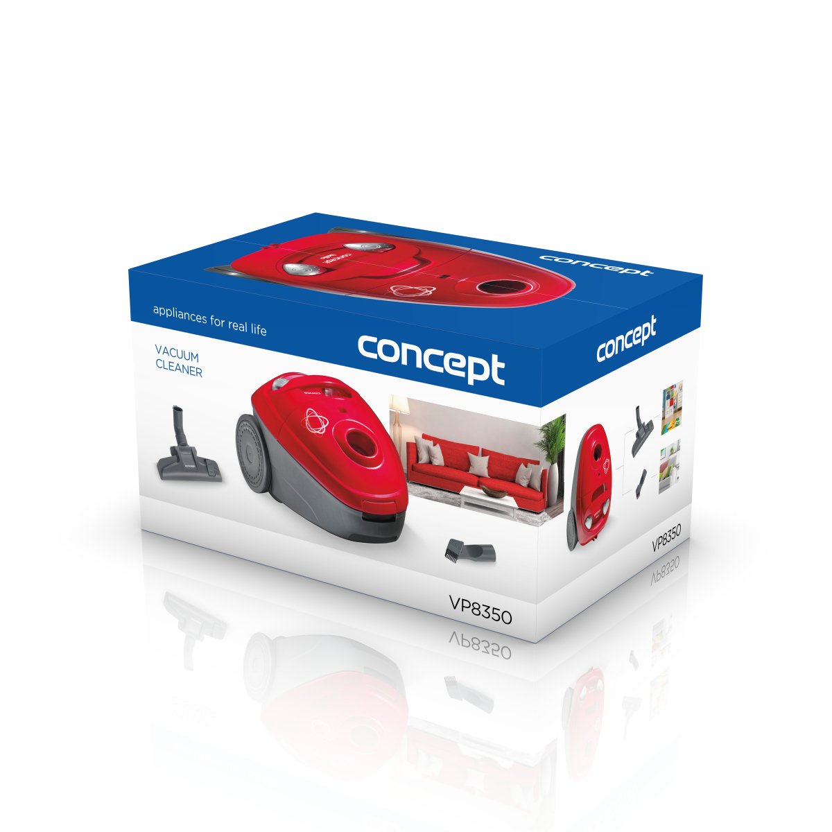 Aspiradora Concept Vp8350 1,8 L Cilíndrica Secar 700 W Bolsa Para El Polvo