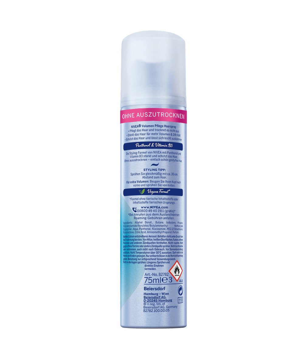 Nivea Volume & Hold Styling Spray 75,0 Ml