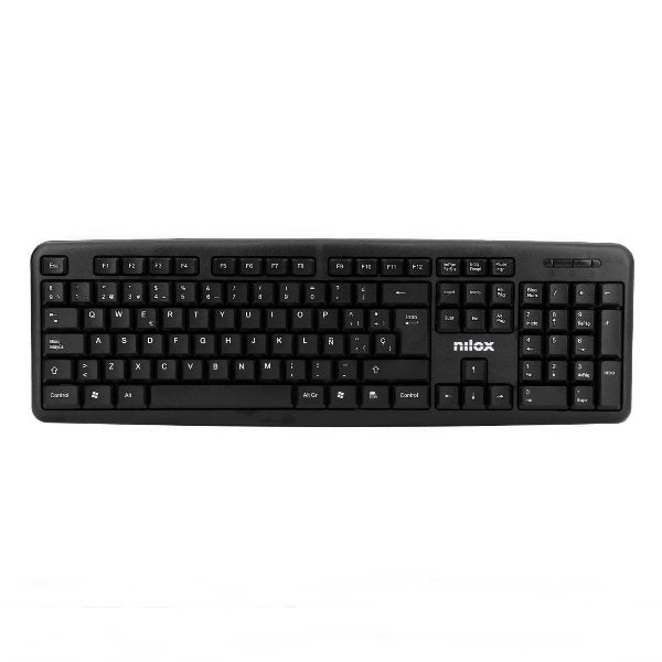 Nilox Kit Teclado +Raton Usb Negro Español