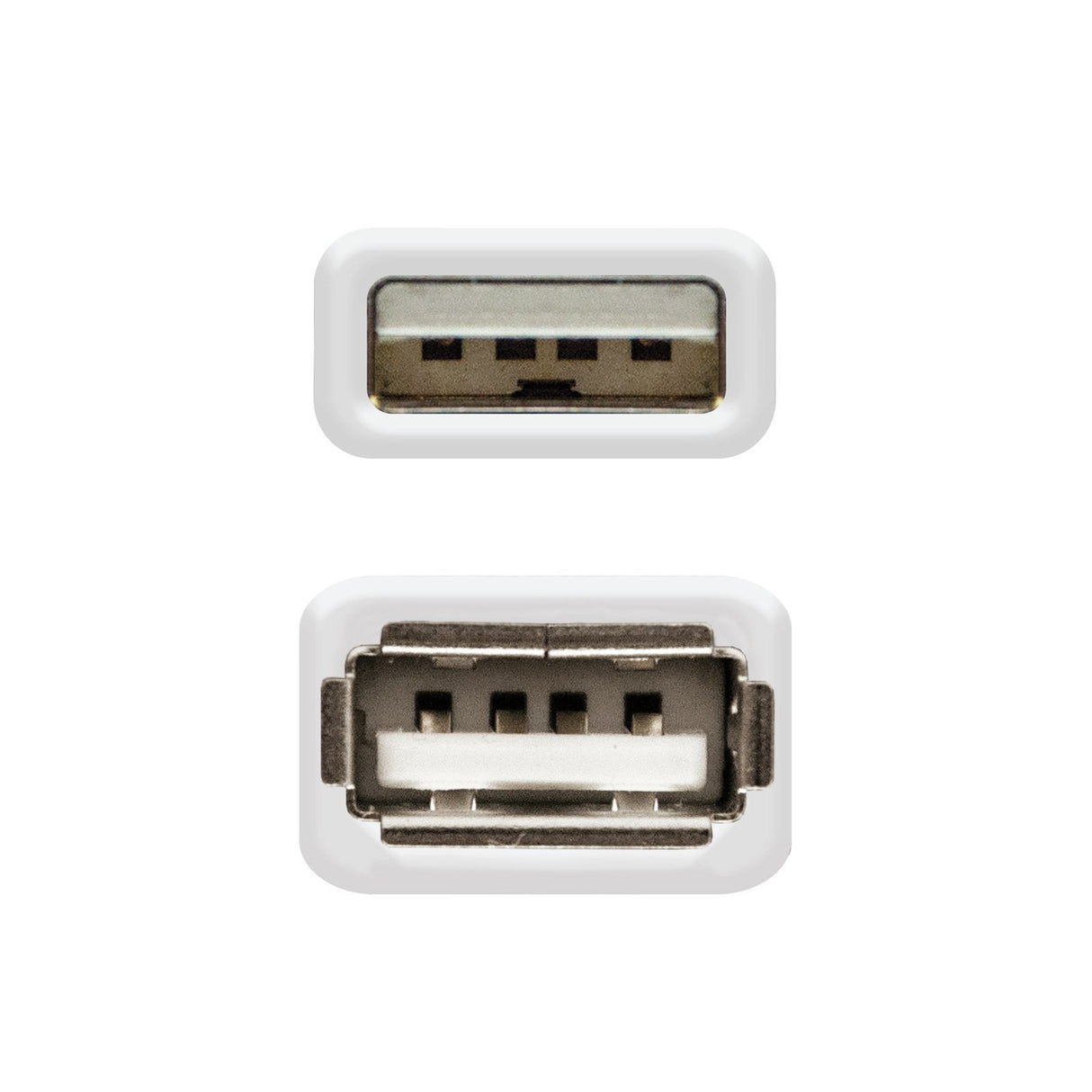 Nanocable Cable Prolongador Usb-A 2.0 Macho A Usb-A Hembra 3m